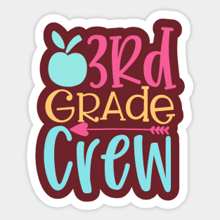 Third Grade Crew Sticker